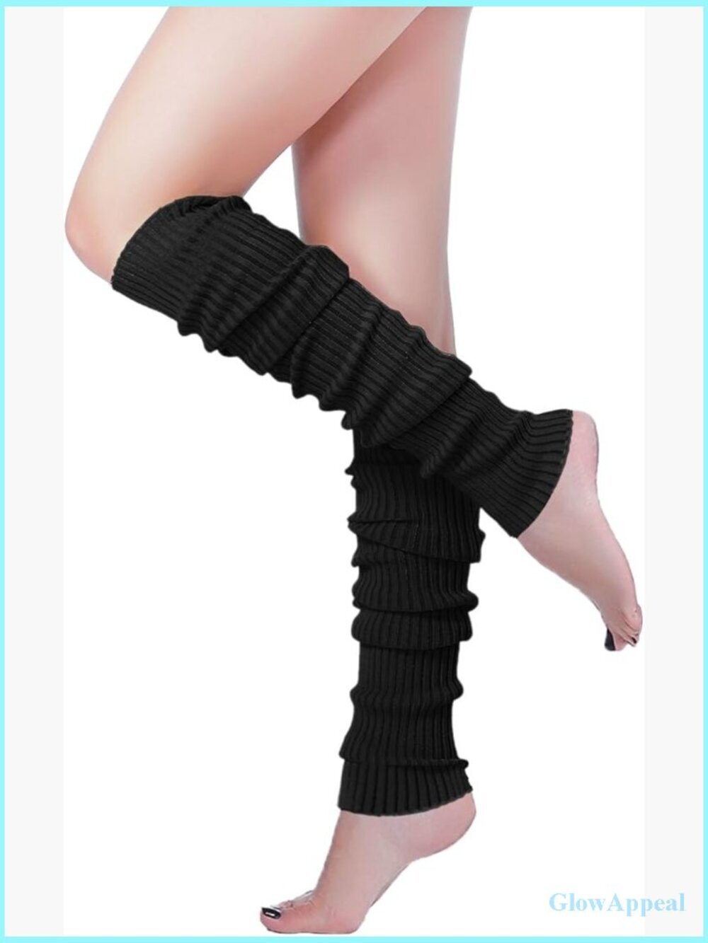 Long Leg Warmers Ribbed Knit Dance Fitness 80s Party Slouch